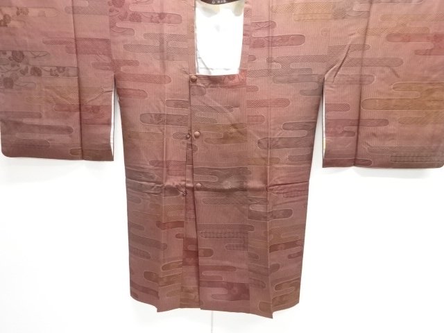 JAPANESE KIMONO / DOCHUGI COAT / EGASUMI & FLOWER